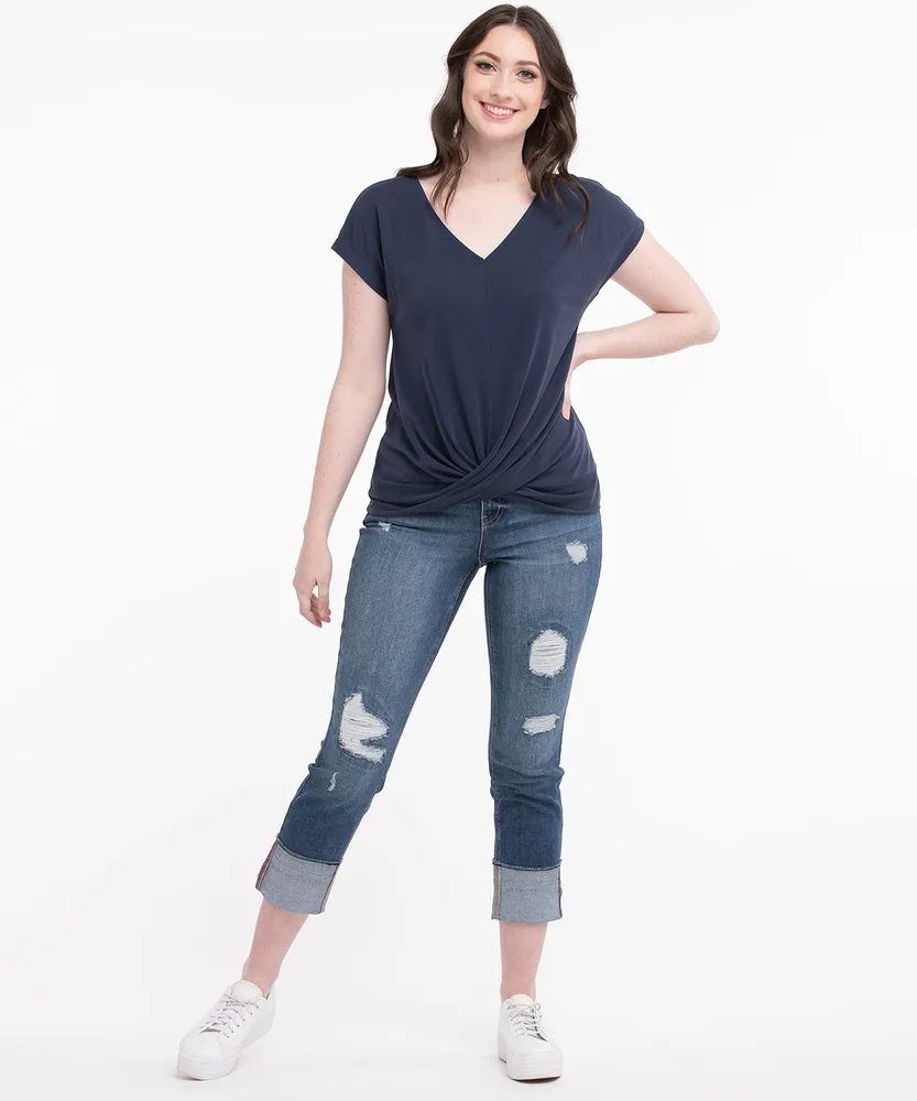 Eco-Friendly Twist Front Top