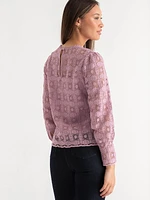 Puff Sleeve Lace Blouse