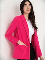 Relaxed Open Blazer Ponte Twill