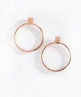 Rose Gold Hoop Earring