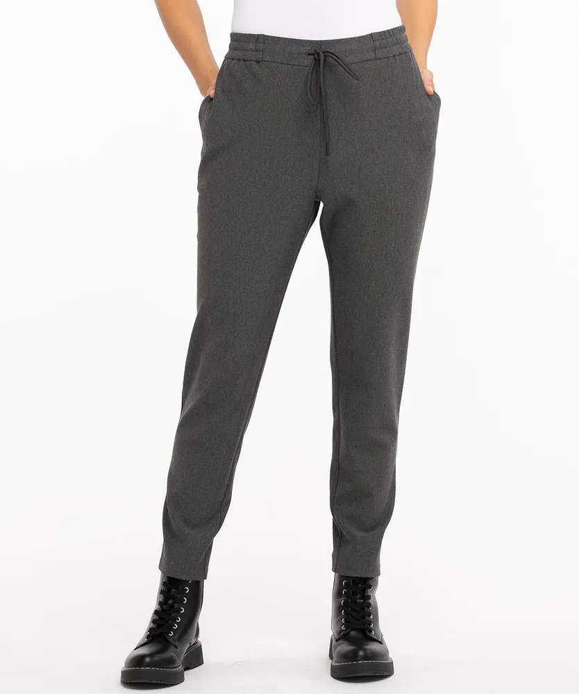 Luxe Ponte Tapered Drawstring Pant