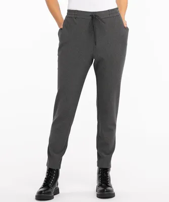 Luxe Ponte Tapered Drawstring Pant