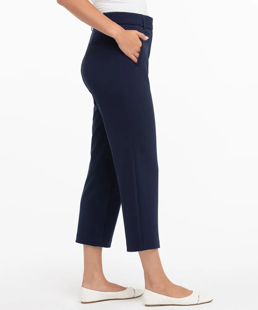 Scuba Crepe Straight Crop Pant