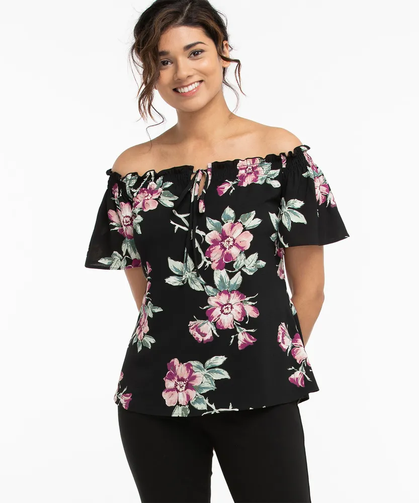 Eco-Friendly On/Off Shoulder Blouse