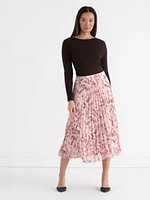 Romantic Pleated Midi Skirt