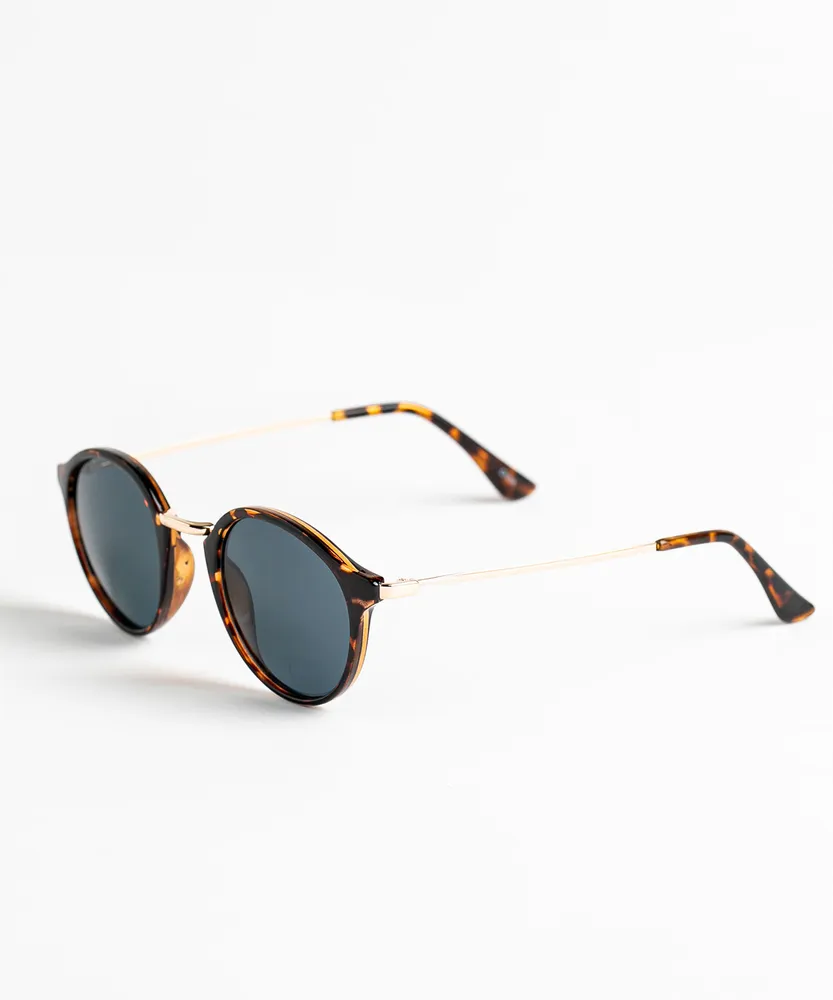 Blue Lens Tortoise Sunglasses