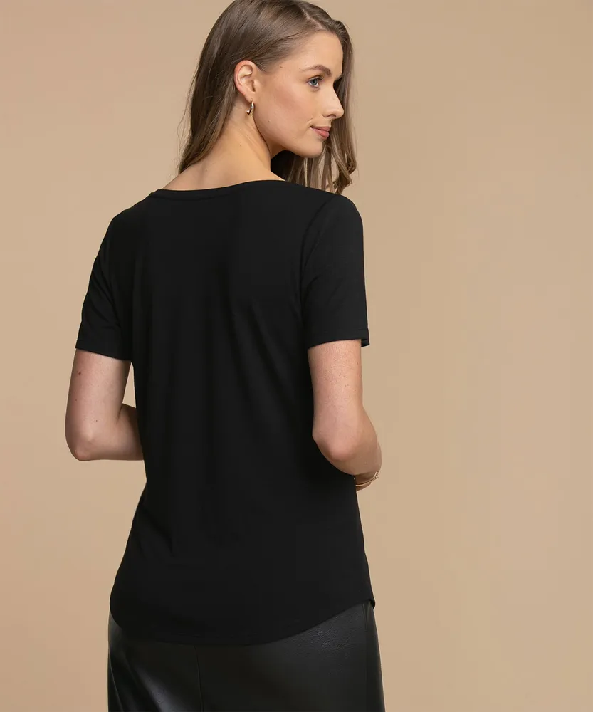 Eco-Friendly Scoop Neck Graphic Tee