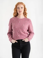 Jeweled Pullover Sweater