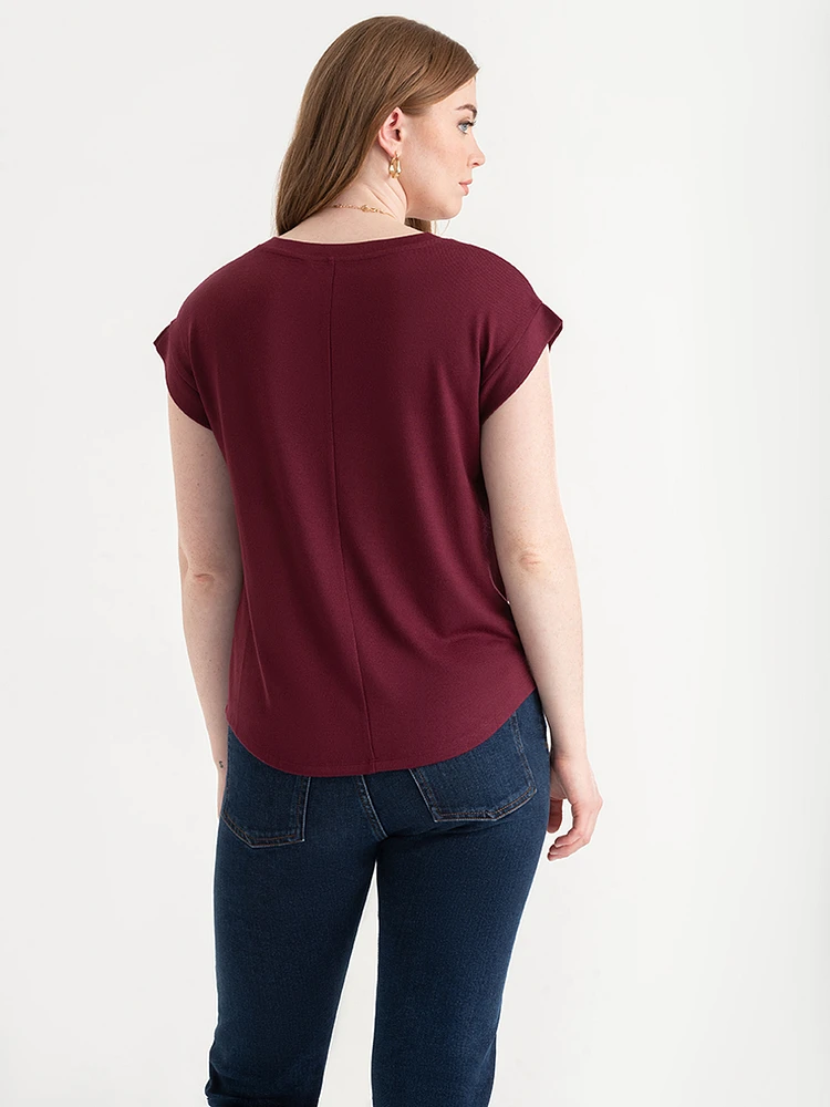 Holly V-Neck Hacci Top