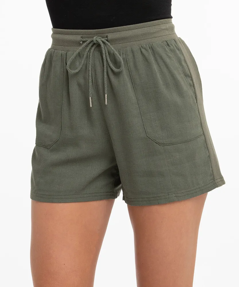 Pocketed Drawstring Short