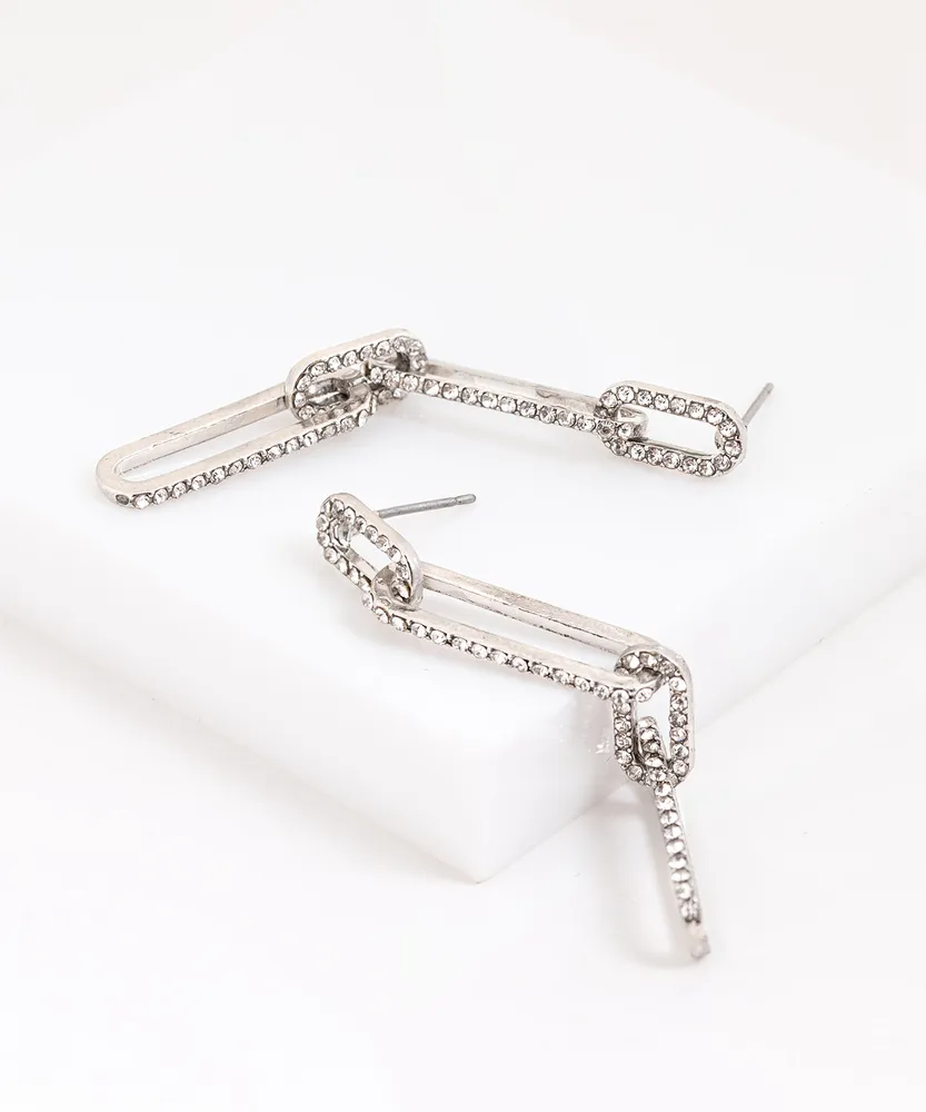 Silver Chain Link Earring