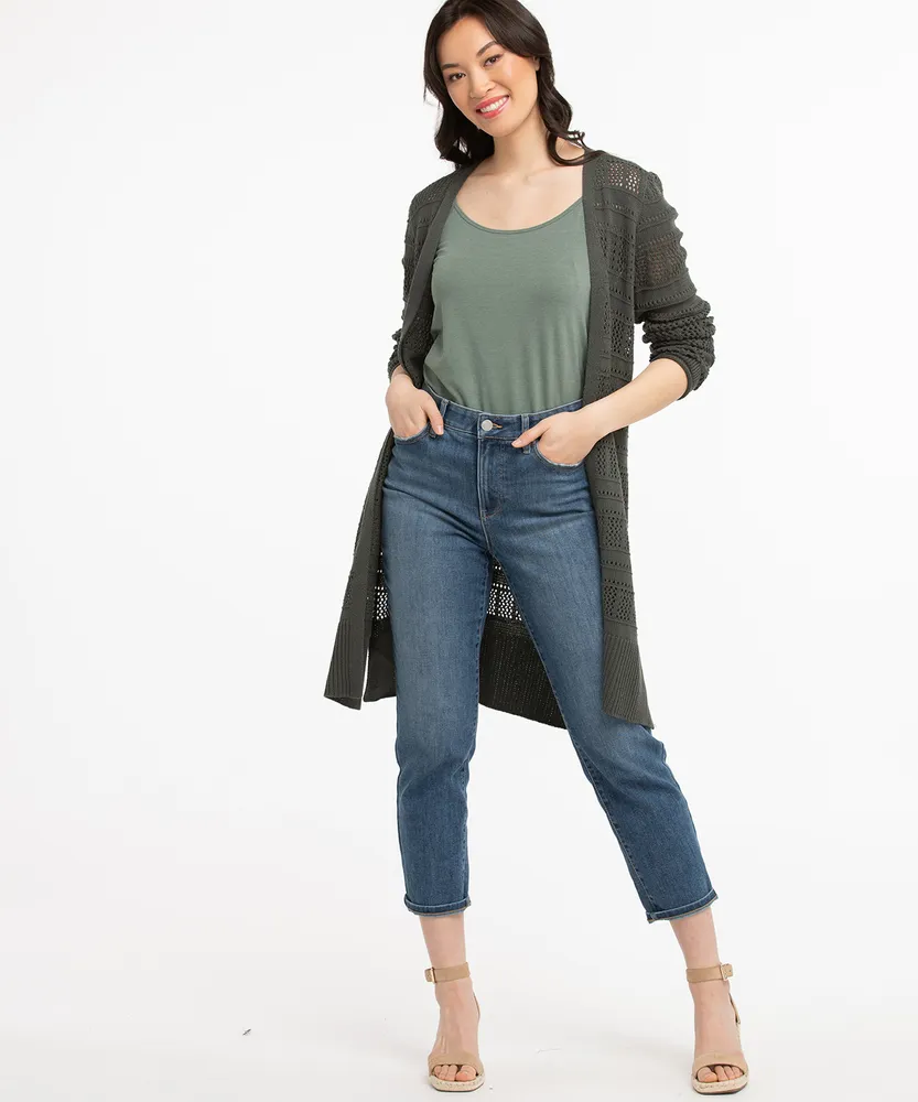 Pointelle Duster Cardigan
