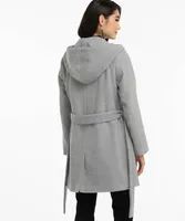 Hooded Wrap Coat