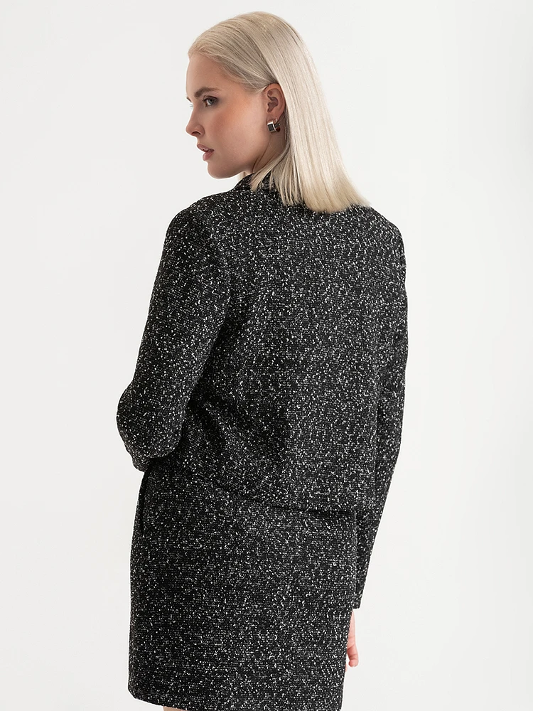 Crop Boucle Blazer