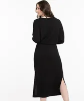 Ribbed Long Sleeve Maxi Dress