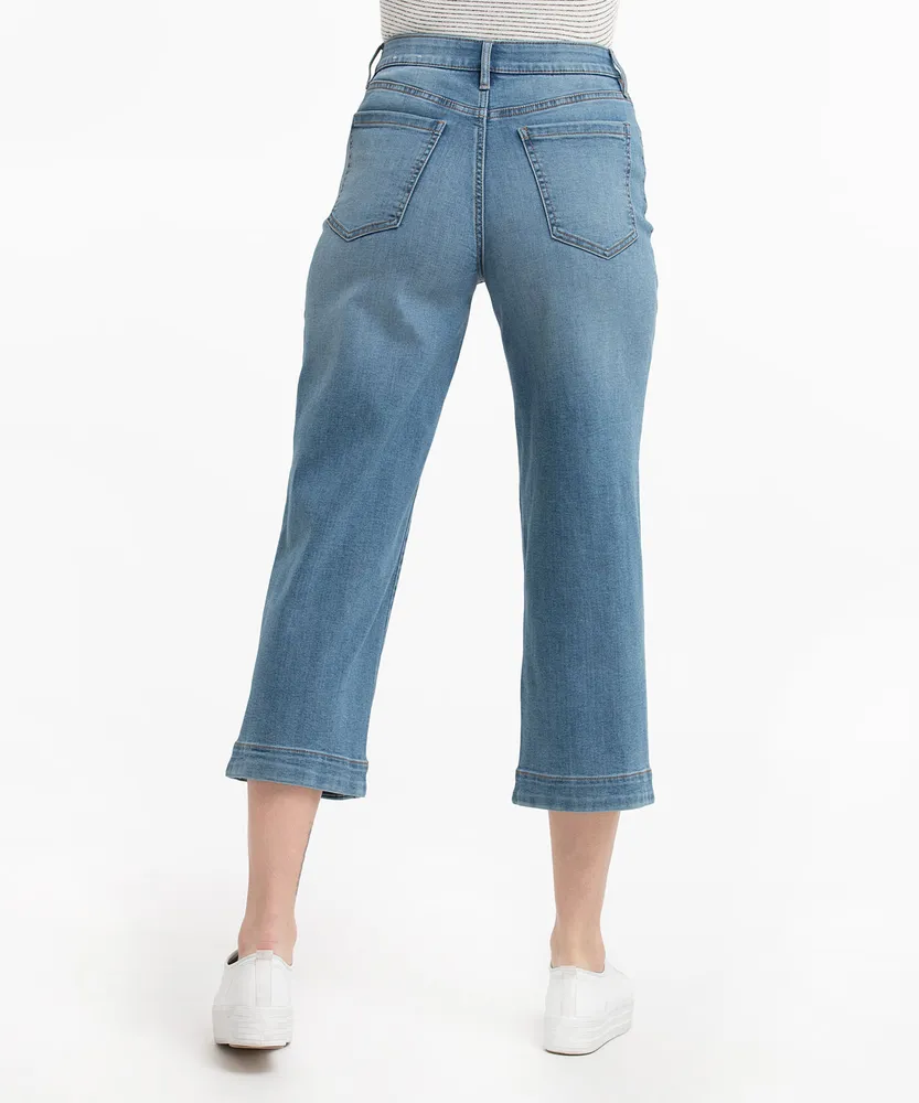 Eco-Friendly Cropped Wide Leg Jean