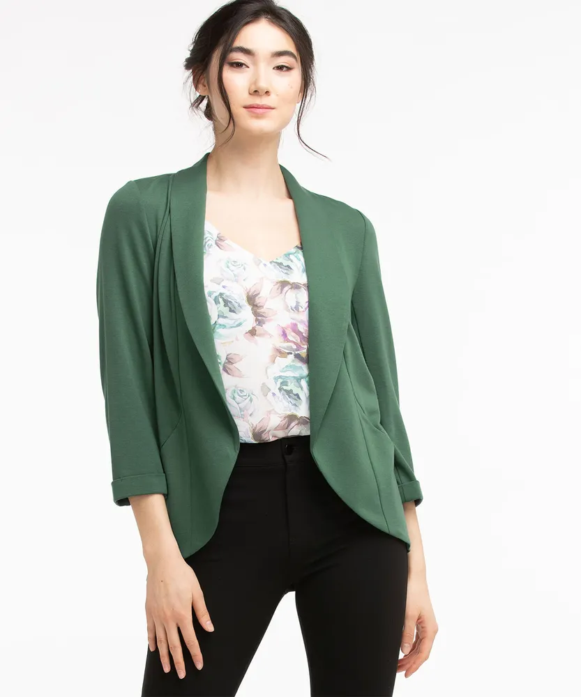Terry Shawl Collar Cover Up