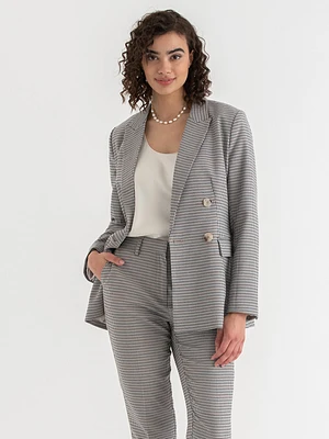 London Double-Breasted Relaxed Blazer Luxe Tailored