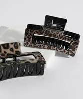 Leopard Claw Clip 2-Pack