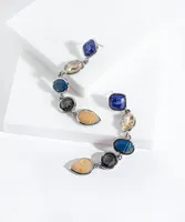 Blue Stone Drop Earring