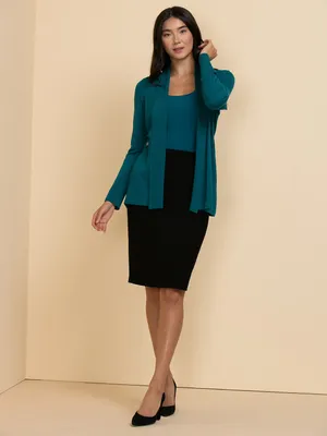 Side Tab Button Cardigan