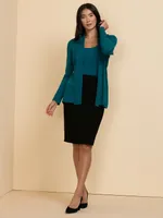 Side Tab Button Cardigan