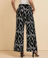 High-Waisted Wide-Leg Belted Pant