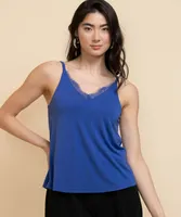 Strappy Tank Top with Lace