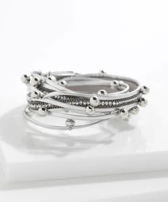 Gun Metal Wrap Bracelet