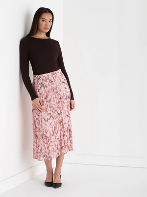 Romantic Pleated Midi Skirt