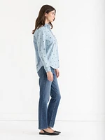 Classic Fit Denim Button-Up Shirt