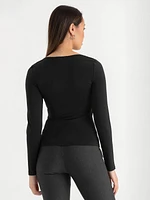 Long Sleeve Scoop Neck Top