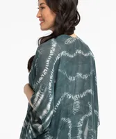 Green Tie-Dye Ruana