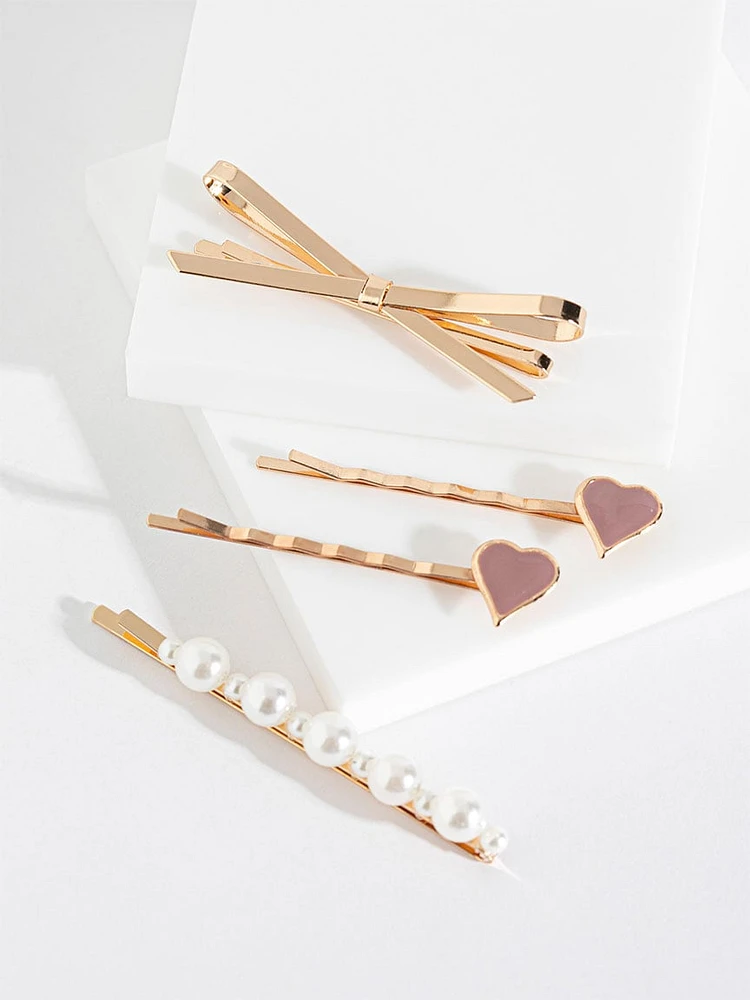 4-Pack Gold Hairpins