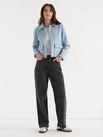 Cropped Felt Jacket