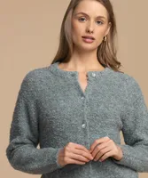 Eco-Friendly Jewel Button Cardigan