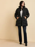 Carlyn Coat with Detachable Fur & Hood