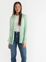 Side Tab Button Cardigan