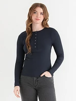 Long Sleeve Henley Shirt