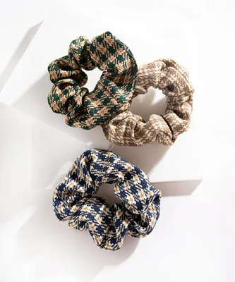 Plaid Scrunchie 3-Pack