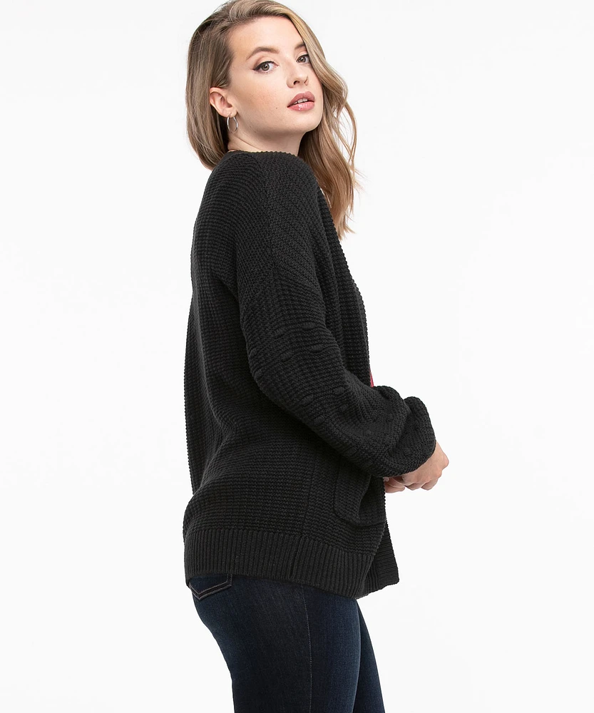 Bobble Sleeve Cardigan