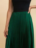 Pleated Midi Skirt