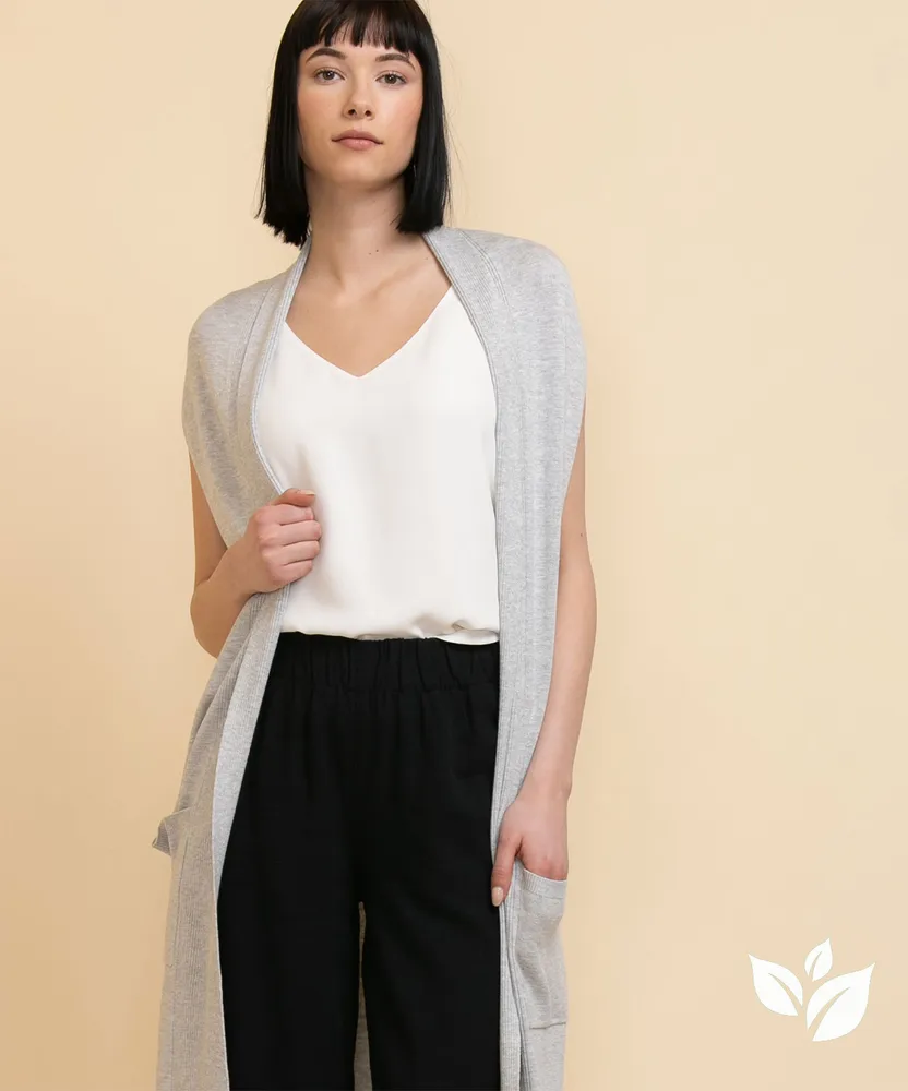 Long Extend Sleeve Open Cardigan