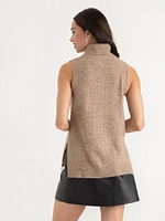 Mossy Turtleneck Sweater Tank