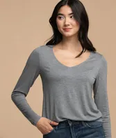 Long Sleeve V-Neck Tee