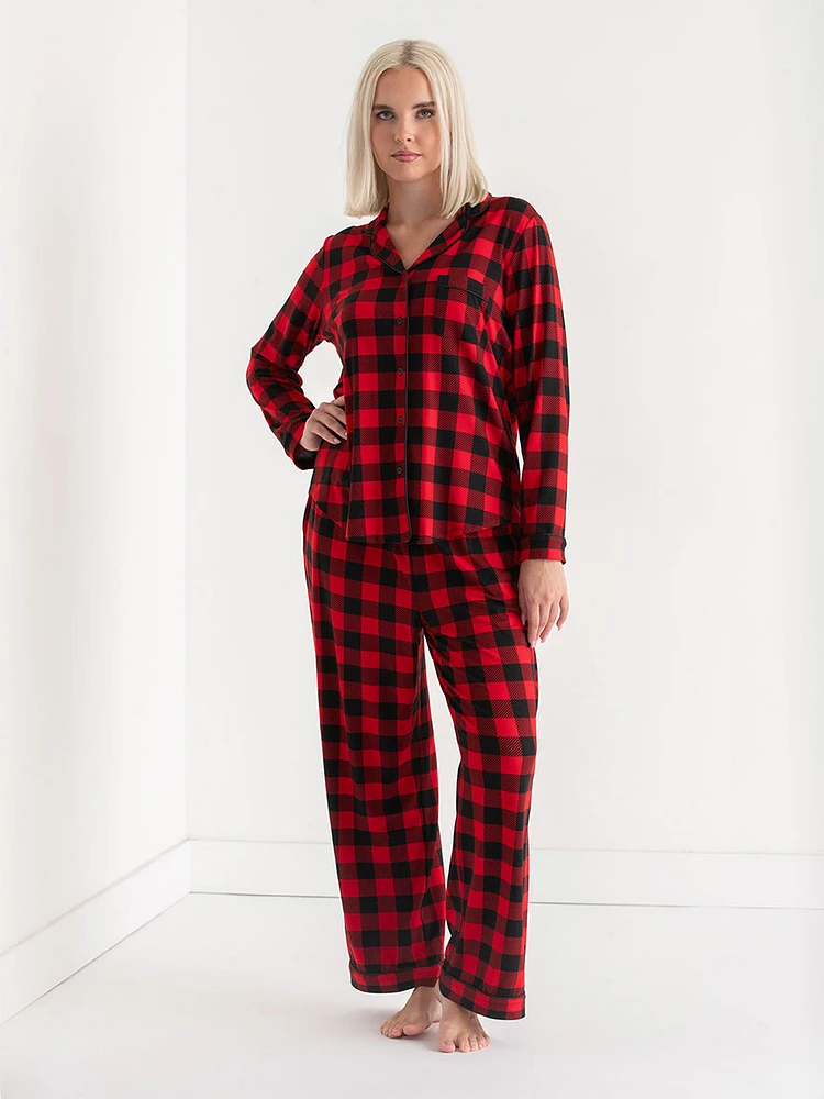 Long Sleeve Button-Down Sleep Set