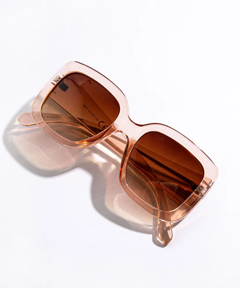 Oversized Translucent Sunglasses