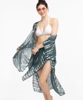 Green Tie-Dye Ruana