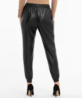 Faux-Leather Jogger