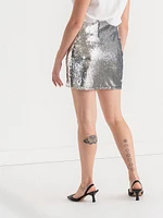 Sequin Mini Skirt